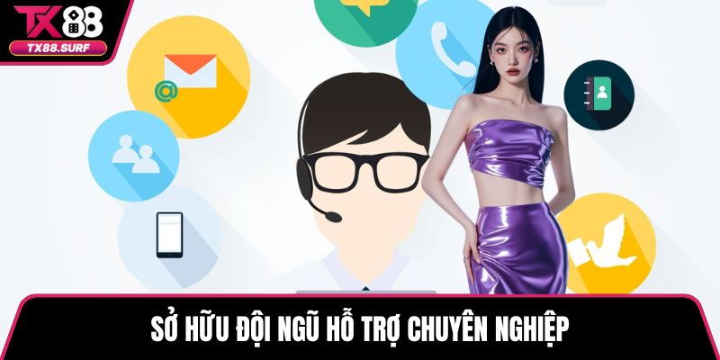 Sở hữu đội ngũ hỗ trợ chuyên nghiệp